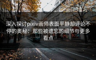 深入探讨pixiv画师表面平静却评论不停的奥秘：那些被遗忘的细节与更多看点