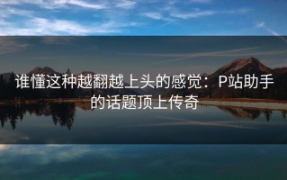 谁懂这种越翻越上头的感觉：P站助手的话题顶上传奇