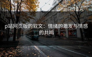 p站网页版的软文：情绪的激发与情感的共鸣